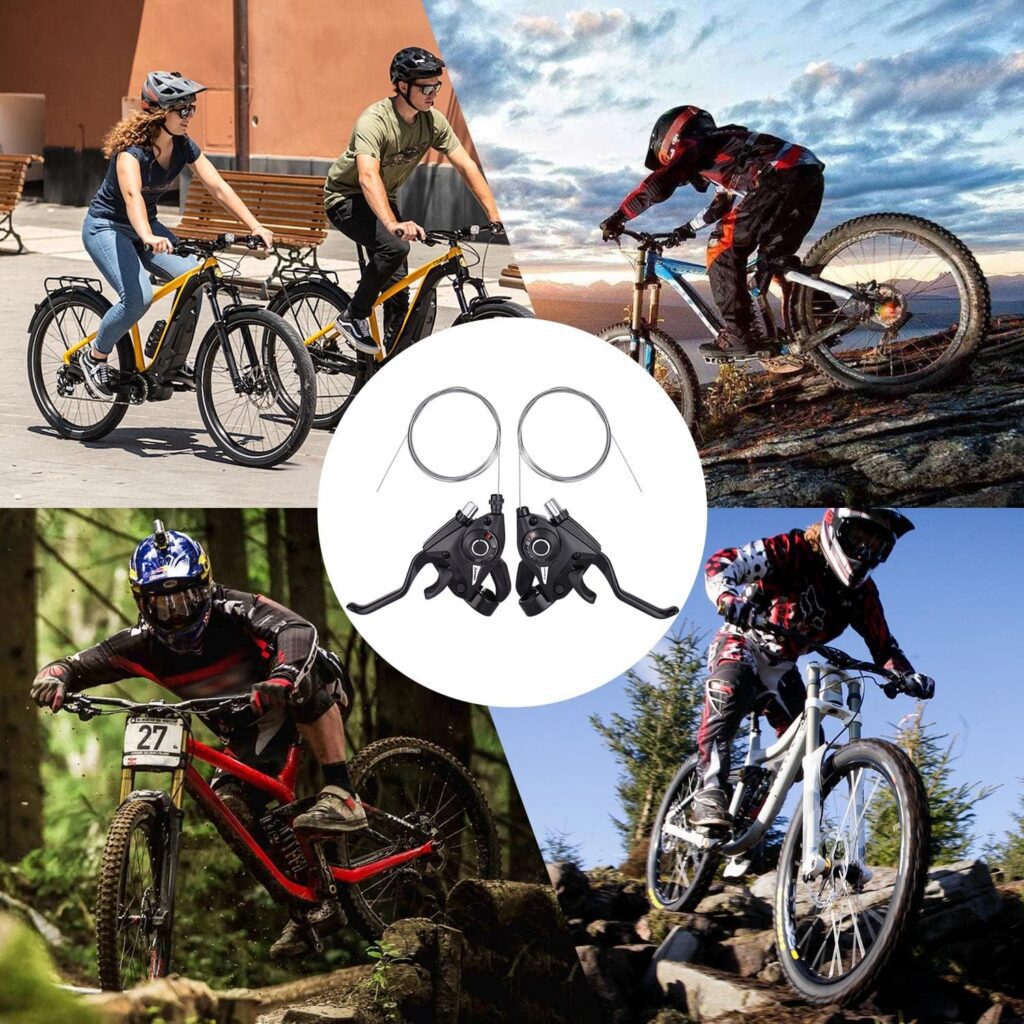 Cambios de velocidad para Bicicletas - Ciclsitas en varios escenarios, montaña, ciudad. bmx